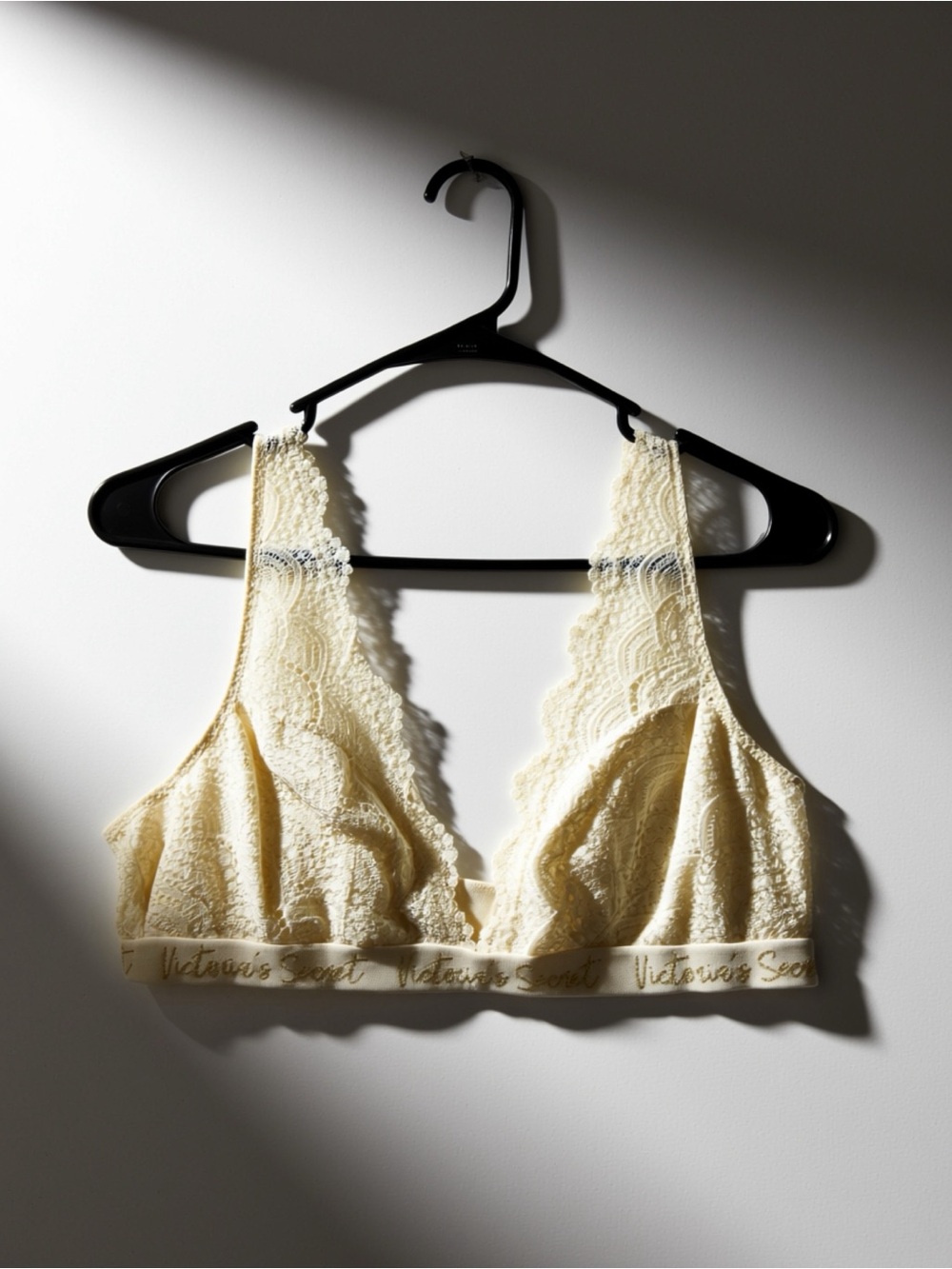 Victoria's Secret Lace Bralette – Cream - XL